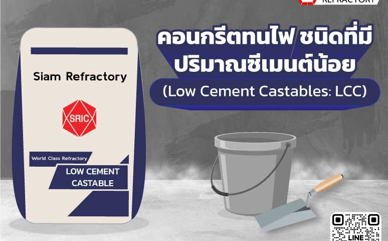 คอนกรีตทนไฟชนิดที่มีปริมาณซีเมนต์น้อย (Low Cement Castables : LCC)