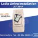 ปูนทนไฟสำหรับหล่อ เบ้ารับน้ำเหล็ก Allied mineral products Ladle Lining Installation LCF 384A