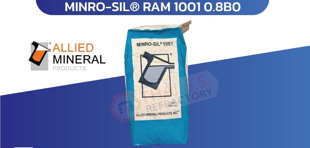 ปูนทนไฟสำหรับเตาหลอม Allied mineral products Lining Installation MINRO-SIL® RAM 1001 0.8B0 ป